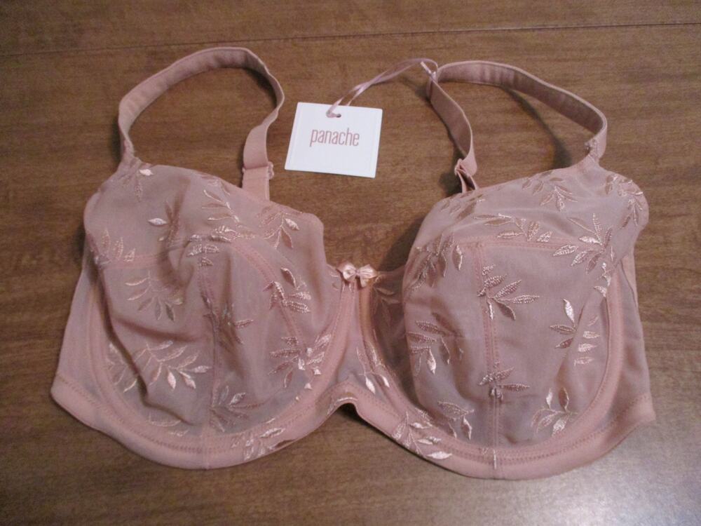 PANACHE TANGO 3251 LEAVES UNDERWIRE NON PADDED BRA BROWN 38F